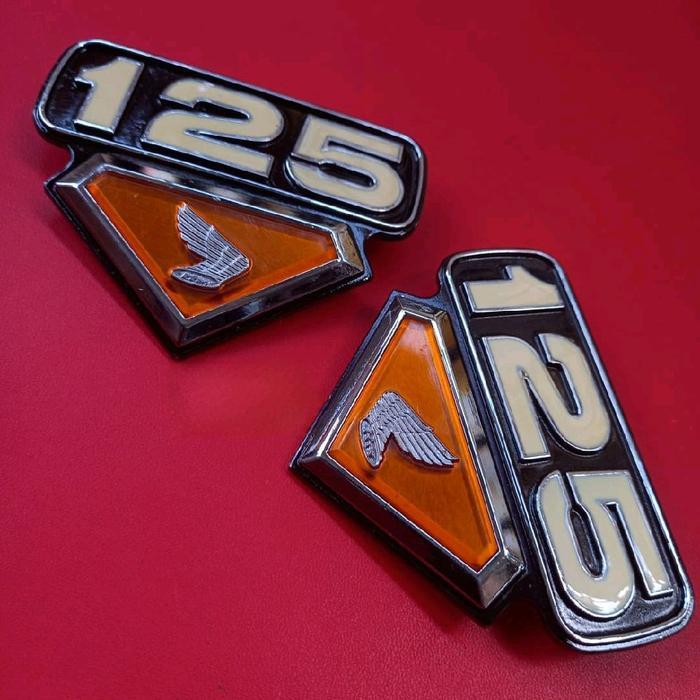 Emblem dop box bok tepong aki NOS TAIWAN cb 125 cb125 cb125s set klip OSEAN