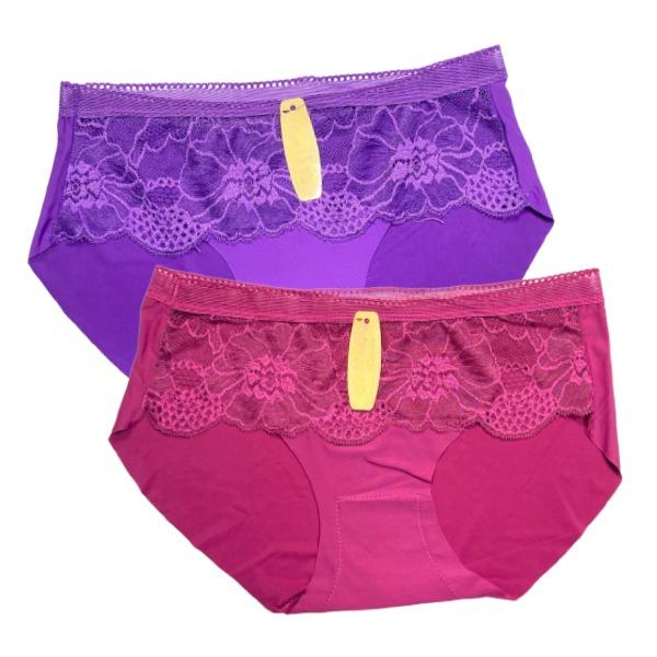 CUCI GUDANG CD8422 Cd Celana Dalam Wanita Seamless Bunga Kolor Bunga Polos Korean Motif Satin