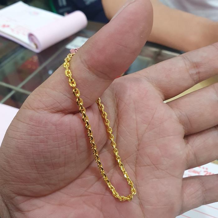 GELANG EMAS ASLI 24K MODEL RANTAI BERAT 5 GRAM