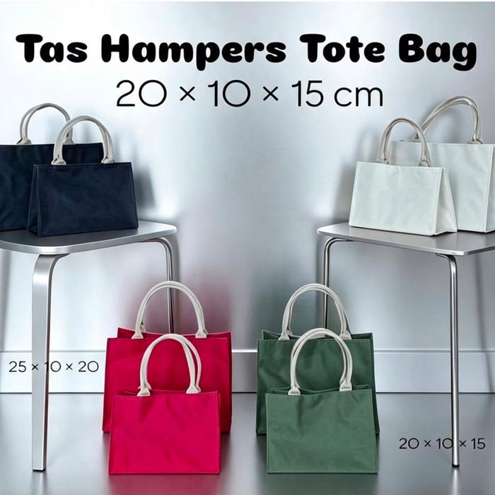 Tas Hampur Tote Bag 20 x 10 x 15 cm - Tas Kain dengan Ukuran 20 x 10 x 15 cm