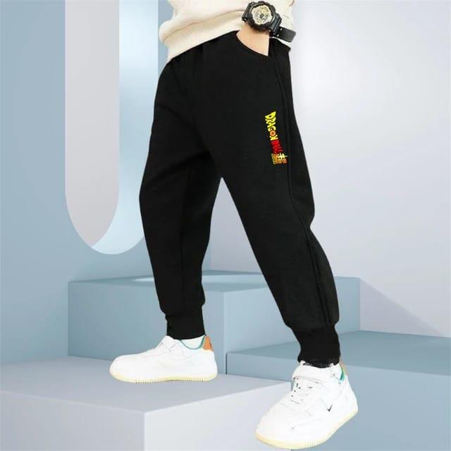 Jogger Anak Cewek Cowok Celana Panjang Bahan Fleece Korean Style DRAGON BALL Celana Anak Anak Bawaha