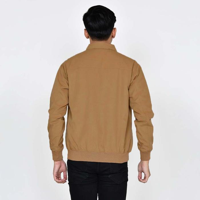 Emoline Trucker Jacket Choco Coffee - Jaket Trucker Uni Coklat Kopi Emoline