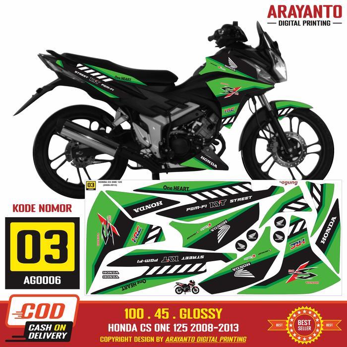 Stiker Striping Honda CS ONE 125 2008-2013 Variasi Decal AG0006 Grafis