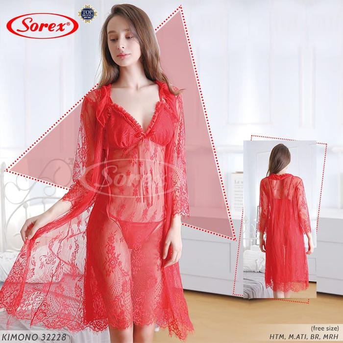 NEW Kimono Lingerie Transparan SOREX Kimono 32228
