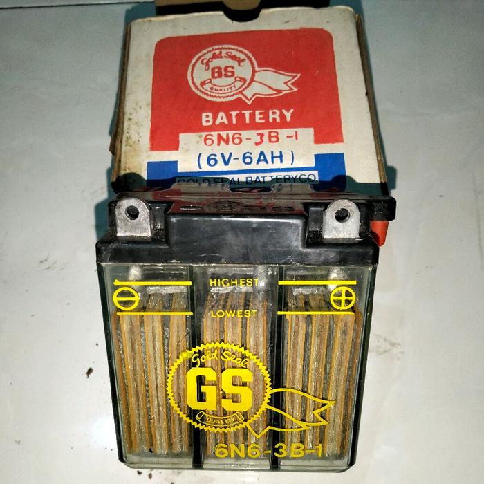 Aki accu 6 volt motor Honda S90Z s90 Benly