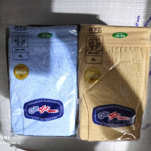 PROMO 3 PCS CELANA DALAM GT MAN 705BW / CD GT MAN BABAT 705 BW / CD GT MAN KULIT JERUK / CD PRIA GT 