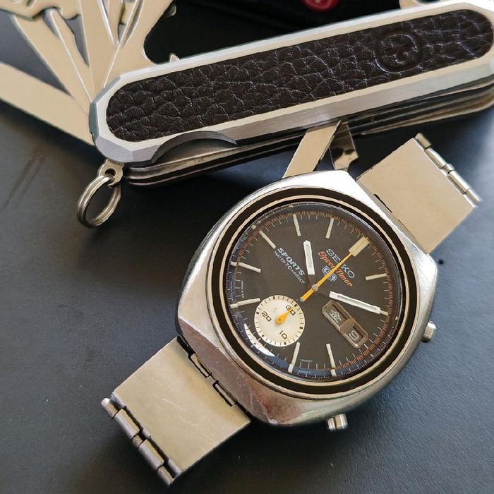 70s Vintage Seiko automatic Chronograph 6139-8000 speedtimer 5 sports JDM japan market