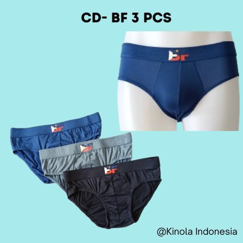 CD BF 3 pcs, celana dalam pria dewasa, remaja, bahan katun adem, nyaman di pakai, Murah, Segitiga,  