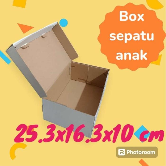 BOX SEPATU ANAK SIZE 25.3 X 16 3 X 10 CM I DUS ANAK I KARDUS SEPATU ANAK I BOX SEPATU POLOS I DUS SE