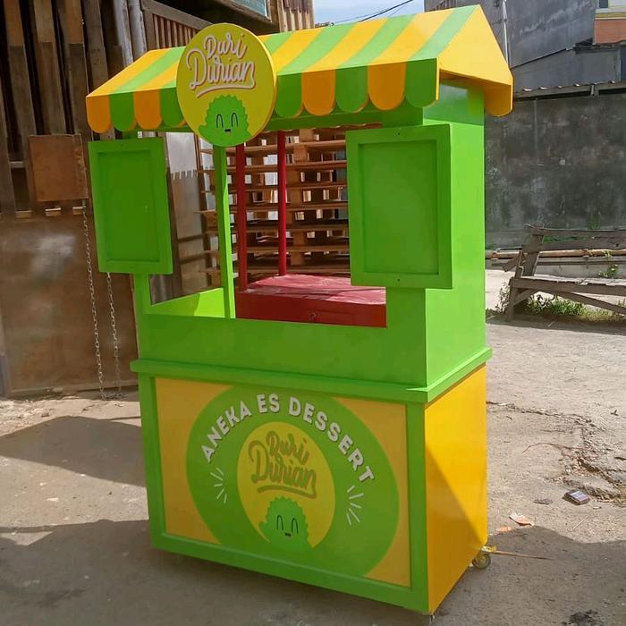 gerobak es dessert / booth es durian es teler / gerobak pameran smoothies