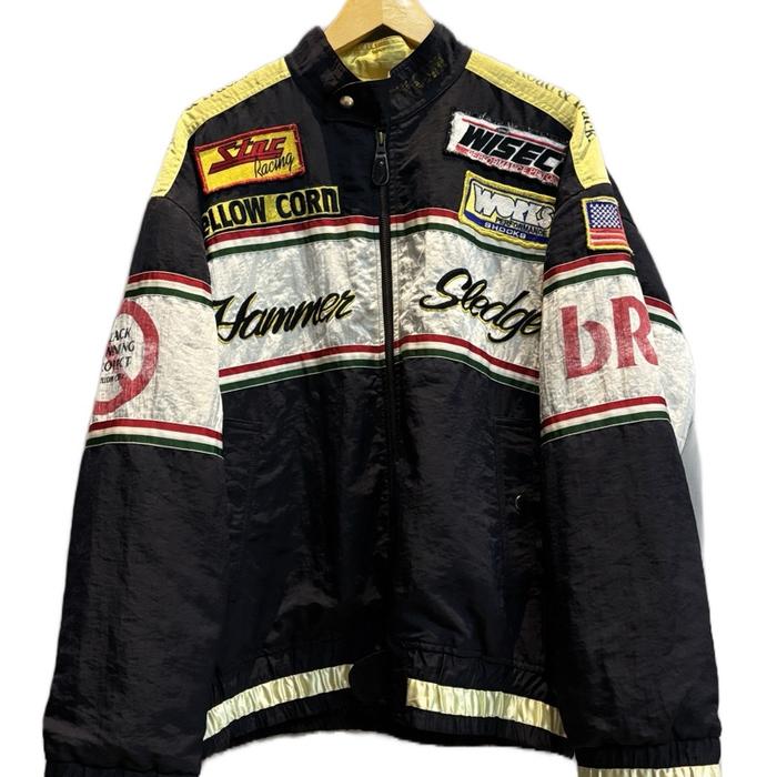 Vintage Yellow Corn BRP Black Running Project Sledge Hammer Wiseco Dragster Jacket