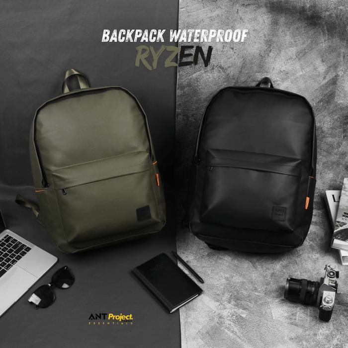 ANT PROJECT - Tas Ransel Pria RYZEN Slot Laptop - Tas Backpack Casual Waterproof