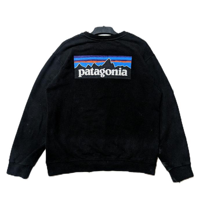 crewnek Patagonia second original patagonia big logo black size L