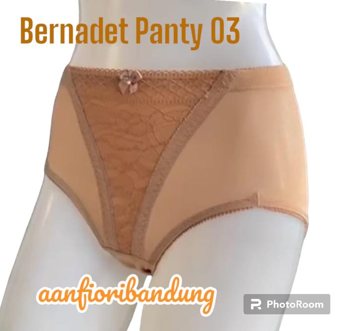 FIORI Panty BERNADET Ver 03 Milkcoffee | Celana Dalam Wanita Semi Korset | Celana Maxi