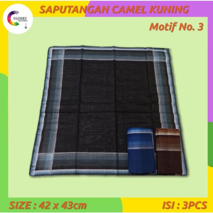 Saputangan Camel Kuning ISI 3