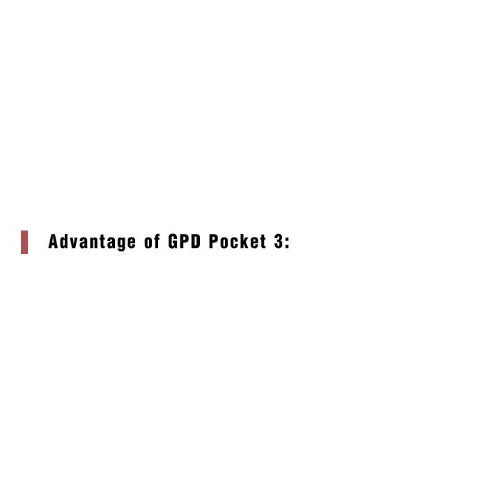GPD Saku 3 Genggam Portabel Mini Gaming Laptop CPU Core I7 Memori