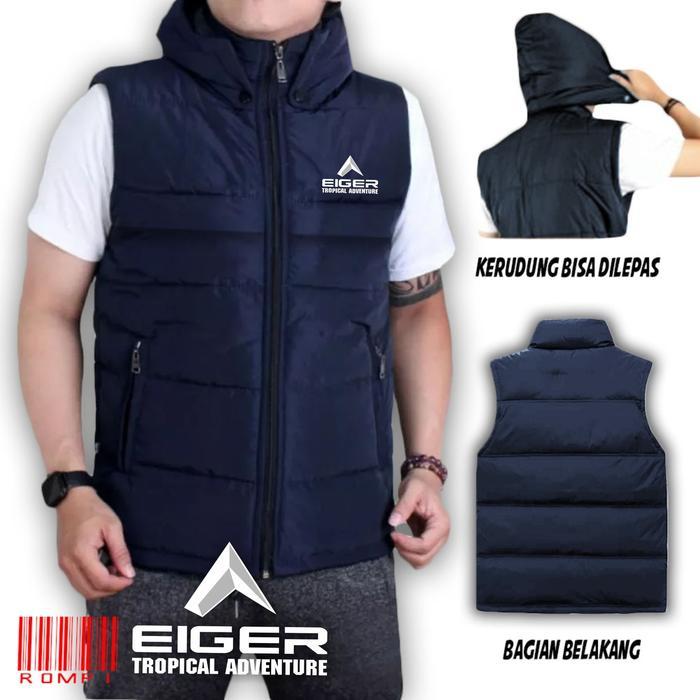 Jaket Rompi Kembung Eiger Terbaru / Rompi Distro Keren / Jaket Pria Wanita / Jaket Rompi Custom Sabl