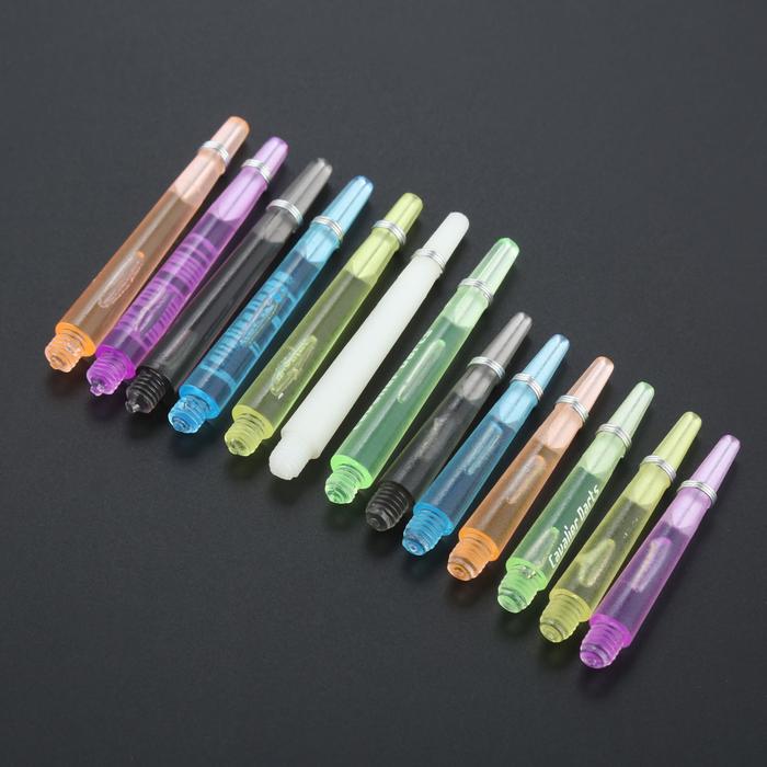 12 Pcs 45/35mm Plastic Darts Professional Darts Shafts 4.5mm Screw Thread Transparent Dart Stems wit