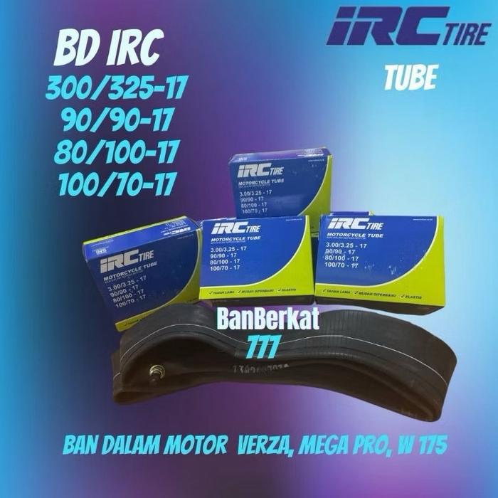 IRC Ban Dalam IRC 300/325-17 90/90-17 Tube untuk Motor Supra Verza Mega Pro BanDalamMotorVerzaMegaPr