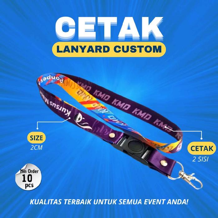 Lanyard ID Card Tali Gantungan ID Card – Tali ID Card Mahasiswa / Panitia / Sekolah