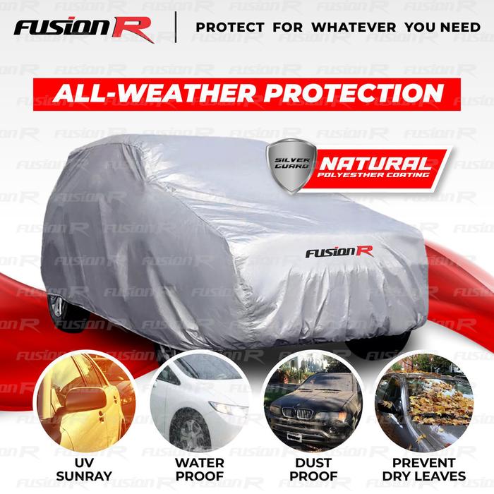 Cover Mobil / Sarung Mobil SERENA Merk FUSION R / Cover Mobil Putih