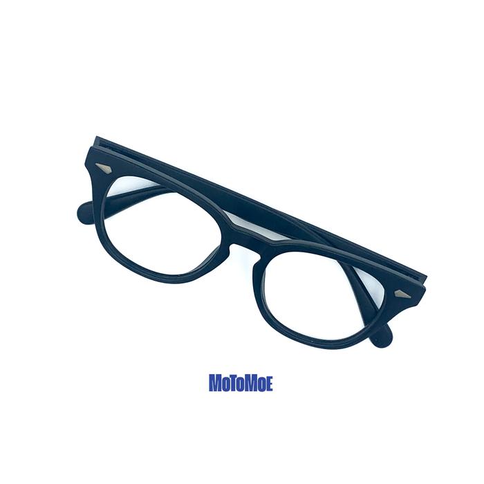 Motomoe Zeren - Frame Kacamata Oval Tebal Skena Ringan Klasik Kekinian Kokoh