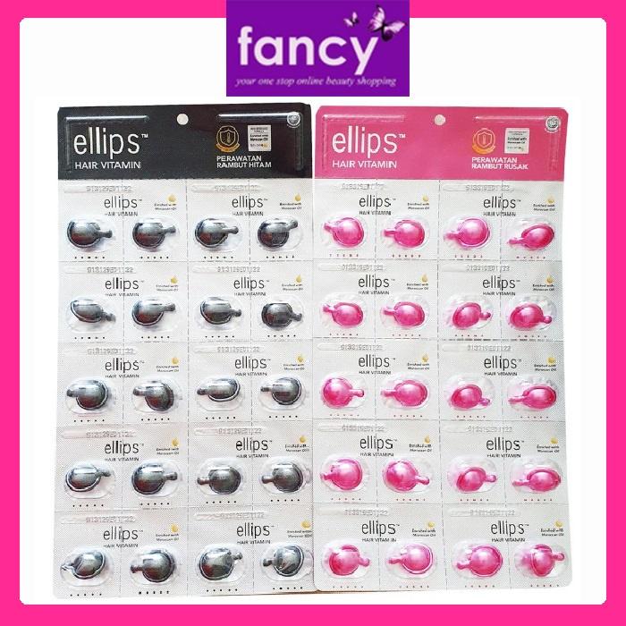 [SATUAN] Ellips Vitamin Rambut Rambut Rusak / Hitam / Sasha Halal ( PER 1 Butir)