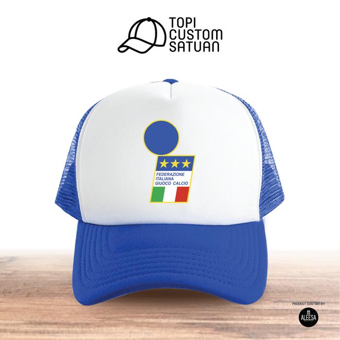 Topi custom satuan unisex untuk remaja dan dewasa/ bola/ italia