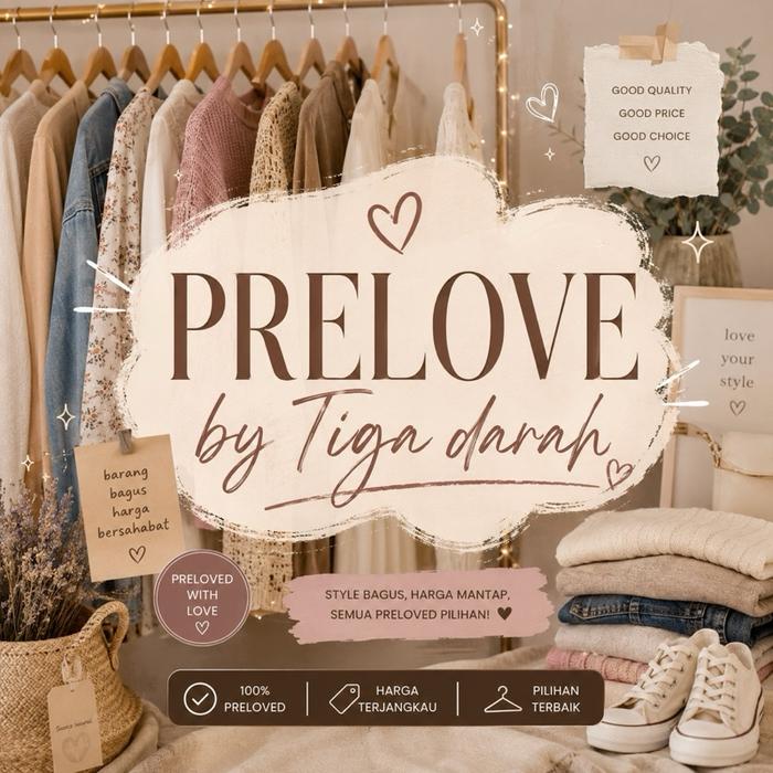 Premium Preloved by Tigadara Baju Wanita Celana Atasan Linen Kulot Panjang Oversize Blazer Setelan