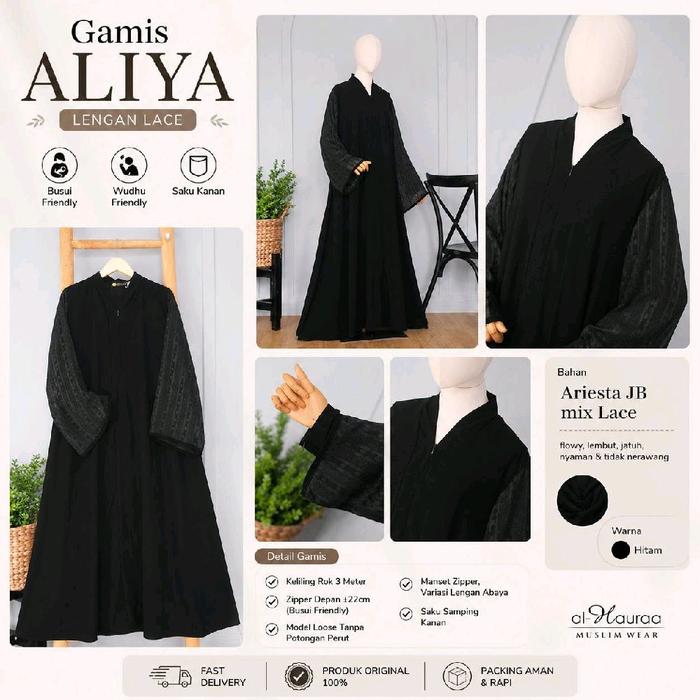 Gamis Aliya [JETBLACK] AL HAURAA