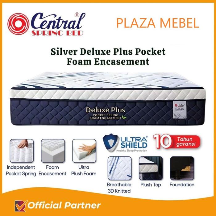Kasur Springbed Central Deluxe Plus Pocket Spring ( Matras ONLY )