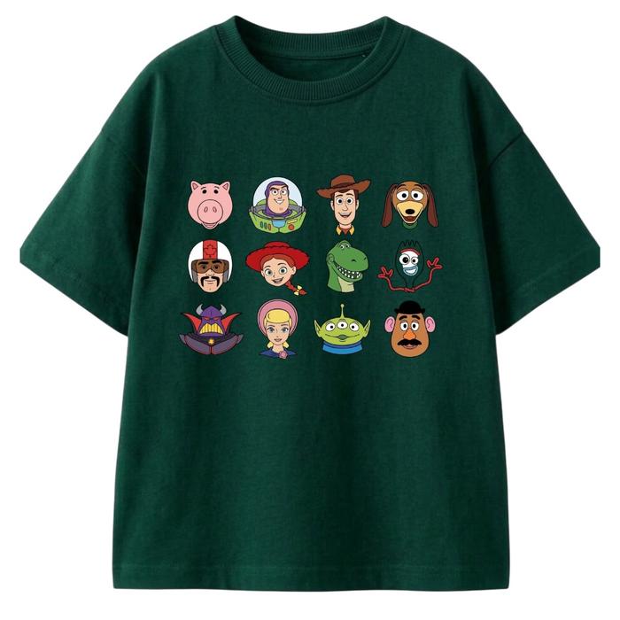 Ca Kids T - Shirt Cartoon Toy Story Squad 12 Panel  Untuk Anak Cewe & Cowo Bahan Cotton Combed 30s B