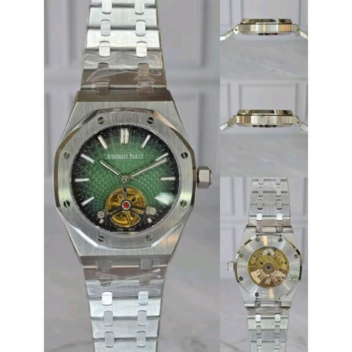 Jam tangan AP royal oak dial green Autometic turbillon 42mm