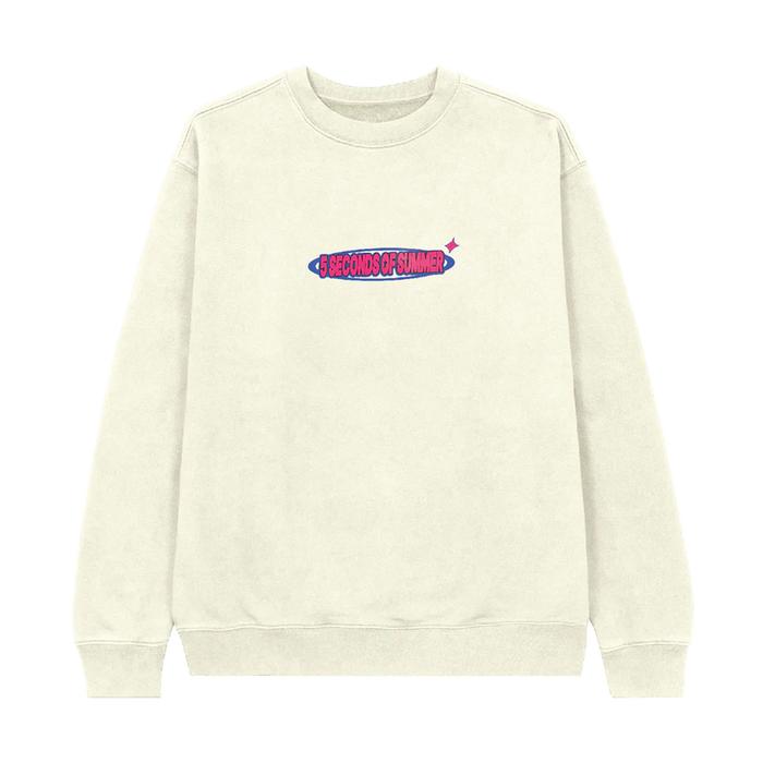 [Official 5SOS] 5 Seconds of Summer | Everyone's A Star! Logo Natural Sweater - Merchandise Original