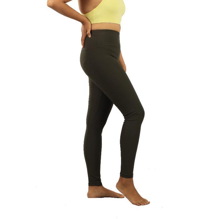 Celana Olahraga 90 Degree High Rise Side Pocket 7/8 Legging-YardGreen