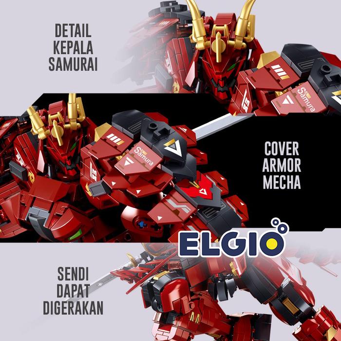 Sluban Bricks Robot Kai Samurai Mecha B1183