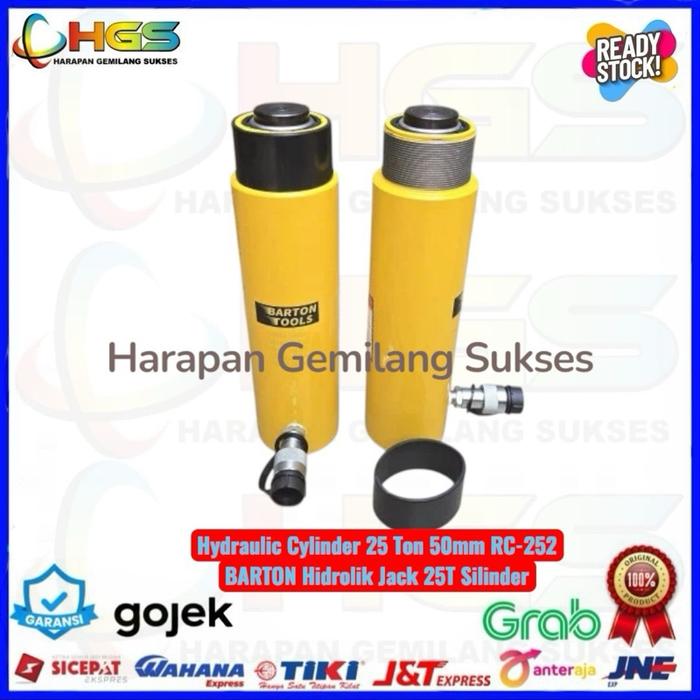 Hydraulic Cylinder 25 Ton 50mm RC-252 BARTON Hidrolik Jack 25T Silinder