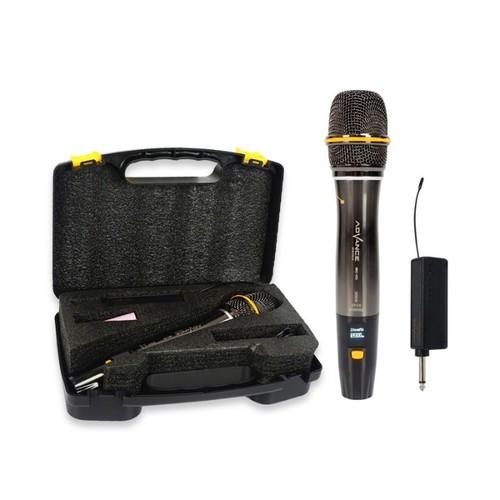 Advance Mic-105 Microphone Profesional Mic Wireless Gold Bisa di Charger Metalic silver