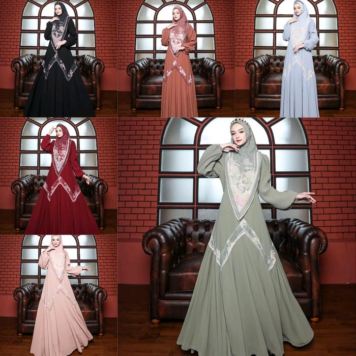 zaina series by humaira ll set gamis syari