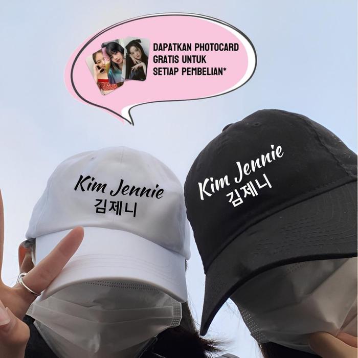 (GRATIS PHOTOCARD) TOPI KPOP BLACKPINK NAMA MEMBER KOREA