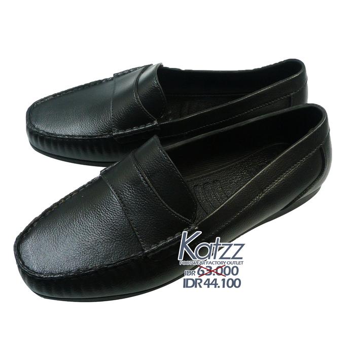 Katzz - Sepatu Pantofel Karet Pria Hitam / Sepatu Kerja Pria / Casual Shoes PCU Black Uk 38 - 43 / S