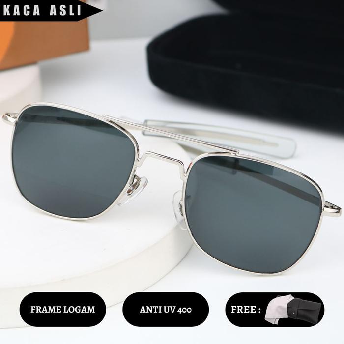 【Free Dompat&Lap】COD-【AO54 Besar】Kacamata Hitam Anti UV400 Kacamata Original Fashion Pria,Sunglasses