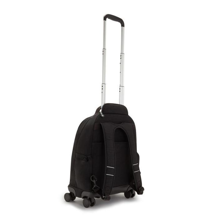 KIPLING NEW ZEA WHEELED BACKPACK TROLLEY COMPARTMEN LAPTOP -TRUE BLACK