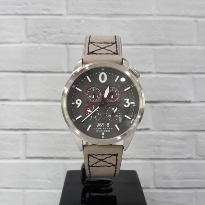 JAM TANGAN AVI-8 LANCASTER BOMBER AV-4050-03 ORIGINAL & GARANSI RESMI AVI-8