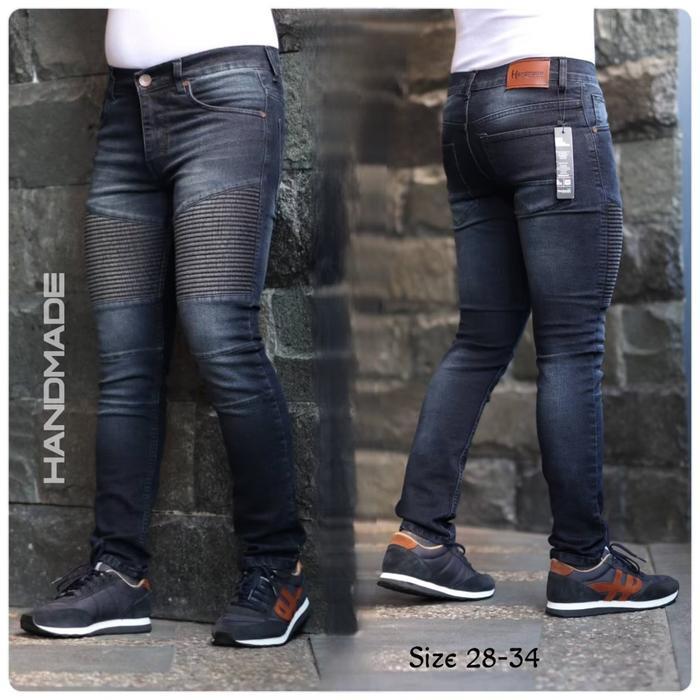 Jeans Bikers Snowblue / Celana Skinny Bikers Jeans - Bikers Jeans Pria