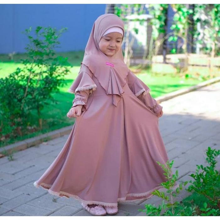 GAMIS/DRESS ANAK JILBAB SYARI SUPER CANTIK [Bilqis]