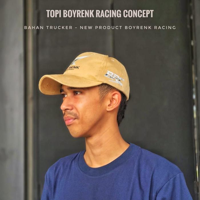 TOPI BOYRENK BAHAN BASEBALL BASE BALL & TRUCKER JARING - MERCHANDISE BOYRENK RACING CONCEPT