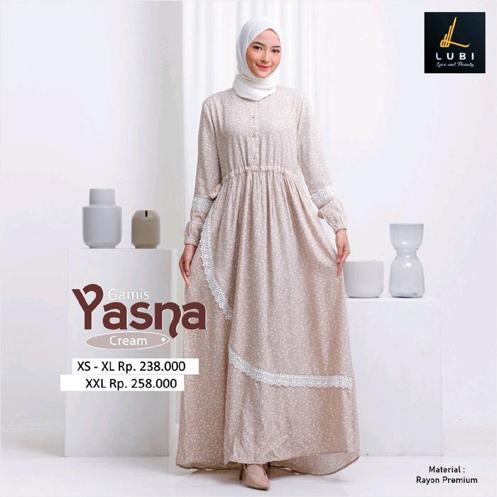 GAMIS YASNA CREAM BY *LUBI*