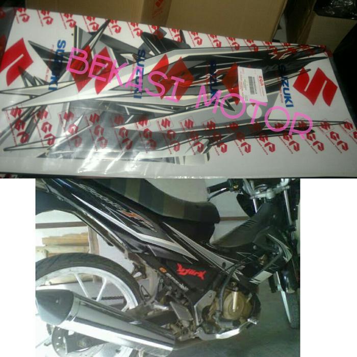 striping sticker satria fu abu hitam 2009 / 2010 OSEAN