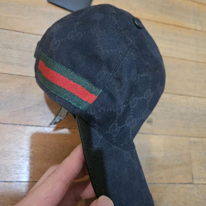 gucci cap black size L 100% authentic